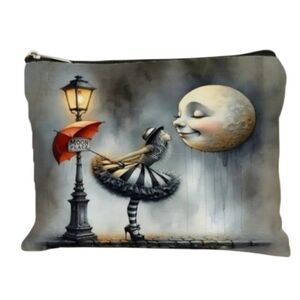 Cosmetic Makeup Bag Pouch Steampunk Girl NWT